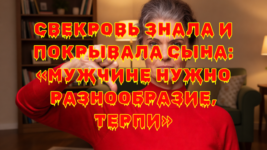 Когда свекровь прикрывает измены: как не потерять себя в семейной драме
