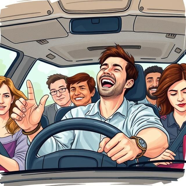 Гипертим за рулём: как смех и оптимизм меняют атмосферу на дороге