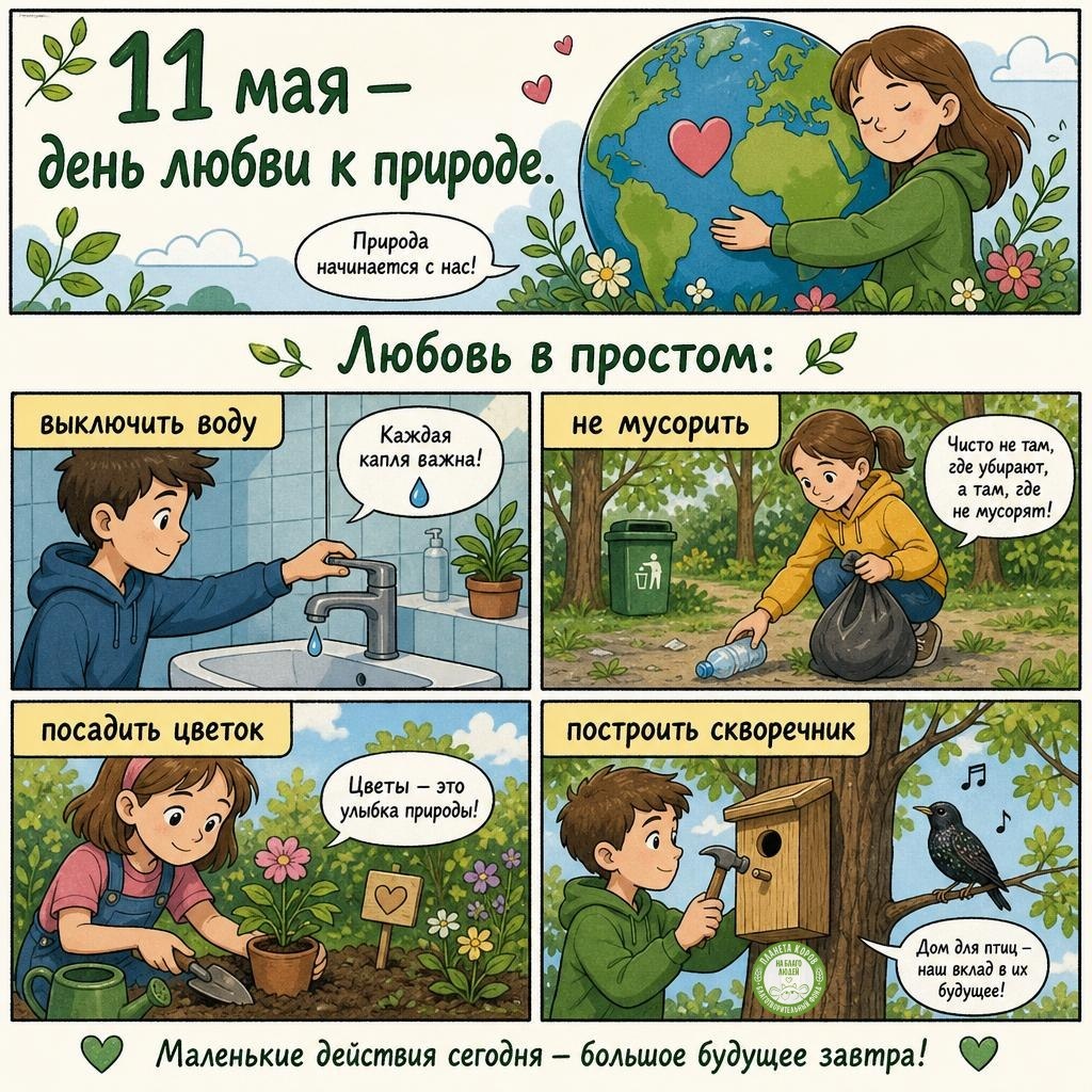 Сегодня отмечаем день природы