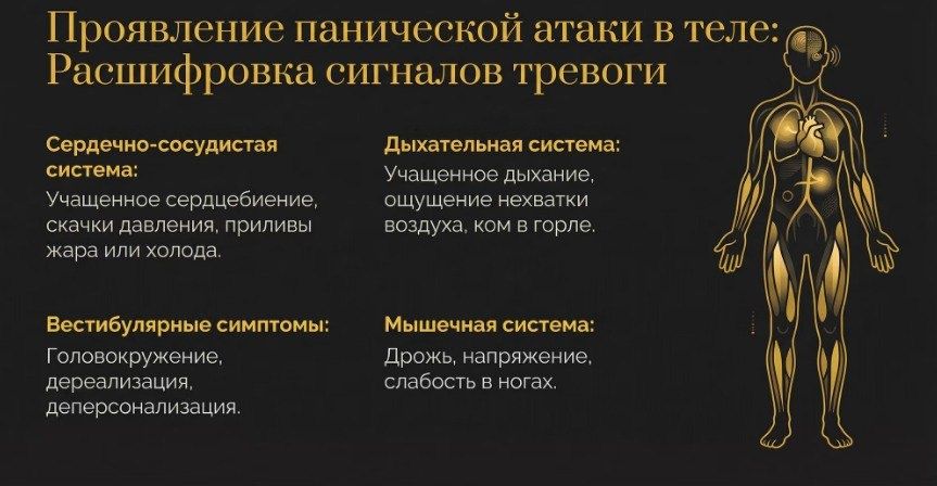 Как паническая атака отражается на теле