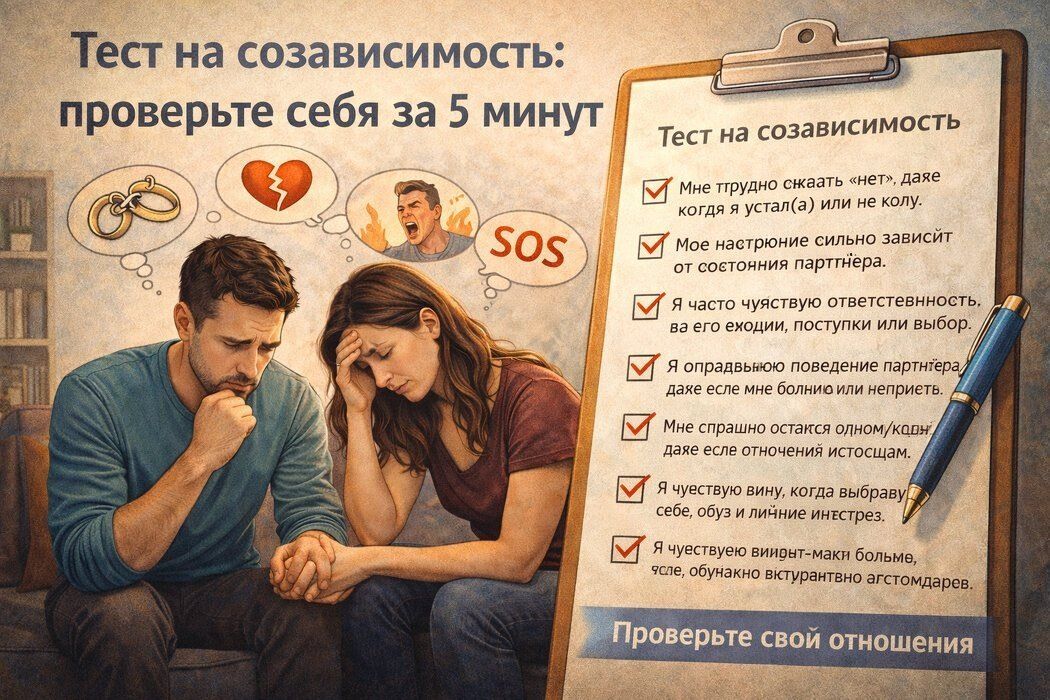 Тест на созависимость: проверьте себя всего за пять минут